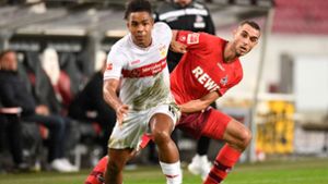 Daniel Didavi und der VfB Stuttgart holten gegen den 1. FC Köln einen Punkt. Foto: AFP/THOMAS KIENZLE