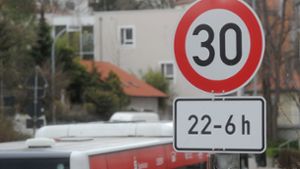 In Marbach soll Tempo 30 bald tageszeitunabhängig gelten. Foto: Archiv (Werner Kuhnle)