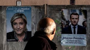 Marin Le Pen oder Emmanuel Macron – wer wird der nächste Präsident in Frankreich? Foto: AFP