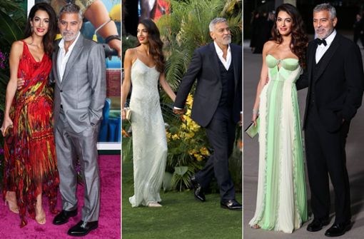Amal Clooney in drei glamourösen Abendkleidern. Foto: Imago/Image Press Agency/Future Image