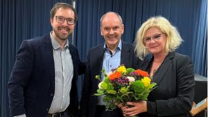 Hendrik Wolff (Mitte) gemeinsam mit Julian Schahl und  Catherine Rommel (Archivbild) Foto:  