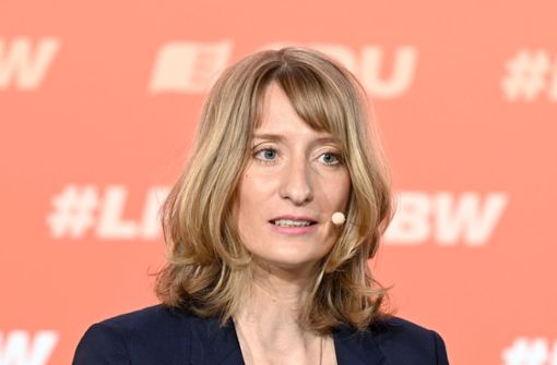 Die 33-jährige Isabelle Huber stammt aus Wüstenrot und wird neue Generalsekretärin der baden-württembergischen Christdemokraten. Foto: dpa/Bernd Weissbrod