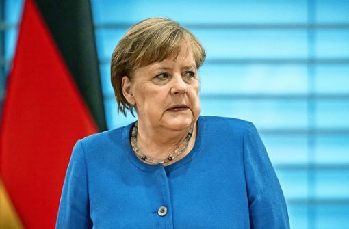 Eindringlich, engagiert, emotional – Angela Merkel appelliert an die deutsche Nation. Foto: dpa/Michael Kappeler