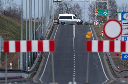 Polen hat die Grenze zu Deutschland bereits in der Nacht zu Sonntag geschlossen. Foto: dpa/Sebastian Kahnert