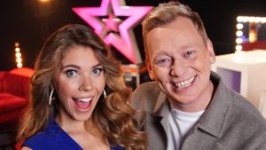 Victoria Swarovski und Knossi sind die neuen Supertalent-Moderatoren. Foto: RTL