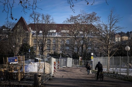 Das Gymnasium Königin-Katharina-Stift am Schlossgarten hatte ungebetene Besucher. Foto: Lichtgut/Max Kovalenko