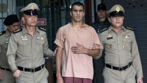Der Fußballer Hakeem Al-Araibi sitzt seit Ende November in Thailand in Haft. Foto: AP