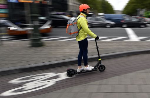 Mit dem E-Scooter unterwegs – jetzt auch in Stuttgart Foto: picture alliance/dpa