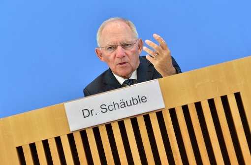 Hält an der Schwarzen Null des Bundeshaushalts bis mindestens 2020 fest: Finanzminister Wolfgang Schäuble. Foto: AFP