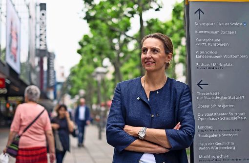 Da geht es lang: Bettina Fuchs   hat große Pläne   für die Innenstadt. Foto: Lichtgut/Max Kovalenko