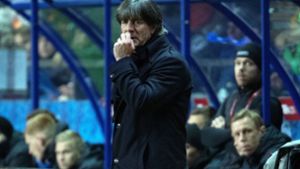 Deutsche Fans machten ihrem Unmut über Bundestrainer Jogi Löw in Estland Luft. Foto: dpa/Federico Gambarini