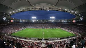 Die Mercedes-Benz-Arena darf sich auf die EM 2024 freuen. Foto: Baumann