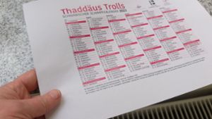 Thaddäus Trolls Schimpfkalender für 2023 ist erschienen. Foto: Iris Frey