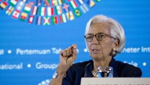 IWF-Chefin Christine Lagarde gibt Donald Trump eine deutliche Abfuhr. Foto: AP