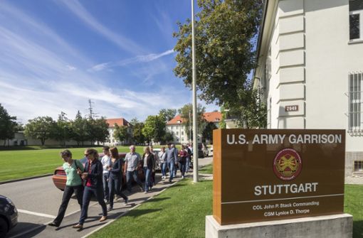 Seltener Besuch: Unsere Leser bei einer Visite in der Böblinger Panzer-Kaserne, dem Sitz der US-Standortverwaltung in der Region Stuttgart Foto: FACTUM-WEISE