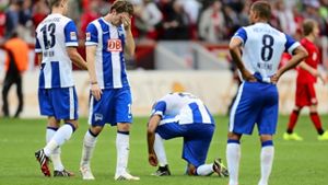 Enttäuschte Hertha-Profis: Es läuft noch nicht rund in dieser Saison Foto: Getty