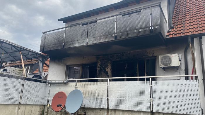 Feuer in Großbottwar: Wohnhausbrand endet glimpflich