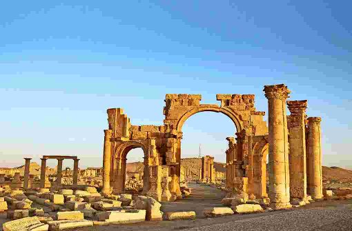 Tempelruinen in Palmyra Foto: dpa