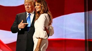 Der republikanische Polit-Selbstdarsteller Donald Trump mit Gattin Melania Foto: DPA