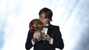 Luka Modric freute sich über die erneute Auszeichnung. Foto: AP