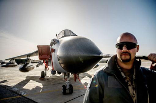 Vom jordanischen Luftwaffenstützpunkt Al-Asrak starten Tornadopiloten Aufklärungsflüge über Syrien und Irak. Foto: dpa/Michael Kappeler