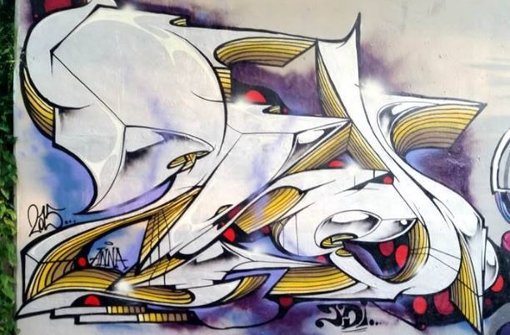 Ein Bild des Graffiti-Künstlers Jeroo bei Kirchheim. Foto: Jeroo