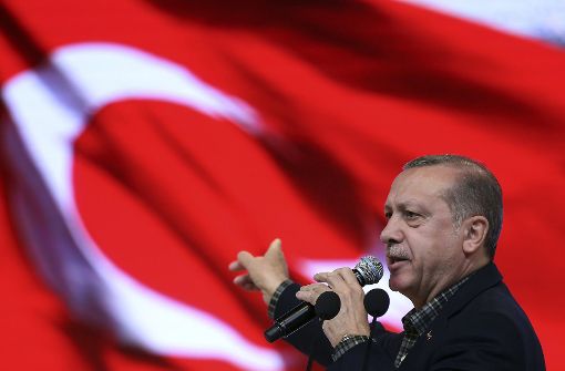 Der türkische Präsident Recep Tayyip Erdogan droht mit Landeverboten für niederländische Flugzeuge in der Türkei. Foto: AP