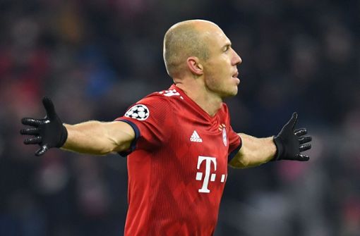 Arjen Robben hat bereits sein Ende beim FC Bayern München verkündet, jetzt könnte er ganz aufhören. Foto: AFP