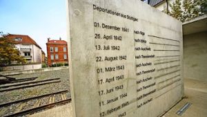 Die Gedenkstätte „Zeichen der Erinnerung“ dokumentiert die Deportationen von Stuttgart in die Konzentrationslager. Foto: Achim Zweygarth