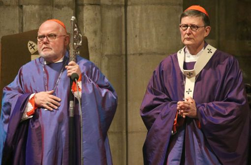 Zwist unter Kardinälen: Der Münchener Erzbischof Reinhard Marx (links) und sein Kölner Amtsbruder Rainer Maria Woelki. Foto: dpa