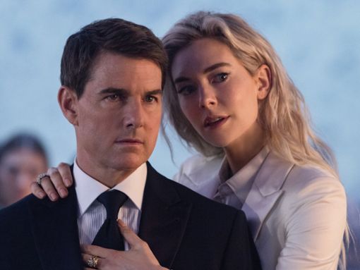 Vanessa Kirby und Tom Cruise treten gemeinsam in Mission: Impossible - Dead Reckoning Teil eins auf. Foto: Paramount Pictures/Christian Black