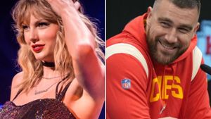 Taylor Swift und Football-Star Travis Kelce sind seit Spätsommer 2023 liiert. Foto: Brian Friedman/Shutterstock / IMAGO/Kirby Lee