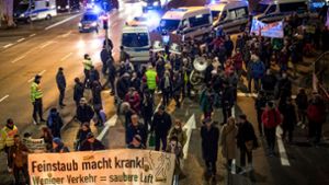 Im Januar 2018 war am Neckartor gegen die hohe Feinstaubbelastung demonstriert worden. Foto: Lichtgut/Julian Rettig