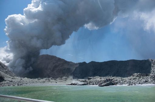 Nach dem Vulkanausbruch auf White Island werden weiterhin Menschen vermisst. Foto: AP/Michael Schade