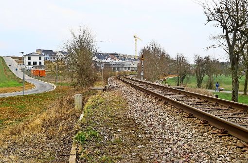 Gleise trennen die Hälde vom Hemminger Ortskern. Foto: factum/Granville
