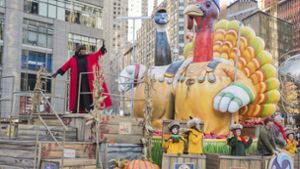 Bei der Thanksgiving-Parade in New York verkünsteln sich die Menschen jedes Jahr. Foto: Invision