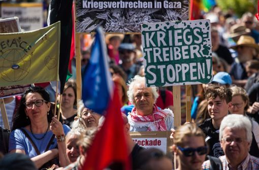Protest gegen  Kriege in aller Welt und deutsche Rüstungsexporte Foto: Lg/Christoph Schmidt