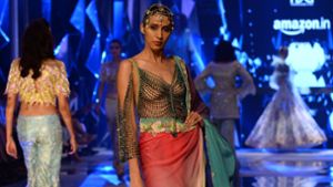 Die Amazon India Fashion Week feierte ihr 30-jähriges Jubliäum in Neu-Delhi. Foto: AFP