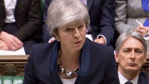 Theresa May gab am Dienstag eine Erklärung zum Brexit im Unterhaus ab. Foto: PRU