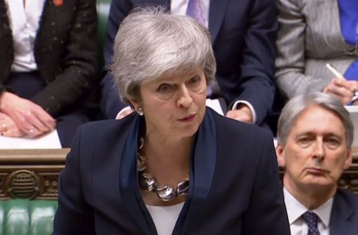 Theresa May gab am Dienstag eine Erklärung zum Brexit im Unterhaus ab. Foto: PRU