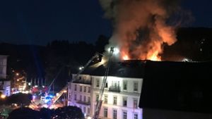 Brand im Badischen Hof in Baden-Baden Foto: dpa/Patrick Neumann