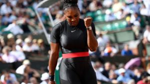 Serena Williams feierte bei den French Open in Paris eine erfolgreiche Rückkehr. Foto: AFP