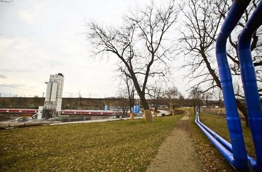 Noch laufen Rohre fürs Grundwassermanagement durch den Park, bei der Bebauung des Rosensteinviertels sollen Bürgerideen einfließen. Kuhn äußert sich für einen Gestaltungsbeirat Foto: Peter Petsch