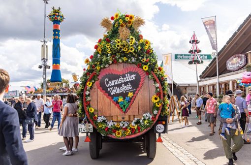 In diesem Jahr soll das Cannstatter Volksfest deutlich mehr Besucher angezogen haben. Foto: IMAGO/Arnulf Hettrich/IMAGO/Arnulf Hettrich