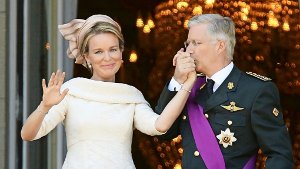 Philippe samt Gattin Mathilde bei seiner Krönung zum belgischen König Foto:  