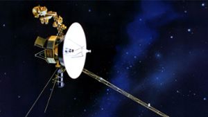 Illustration zur amerikanischen Raumsonde Voyager 1. Foto: -/NASA/dpa