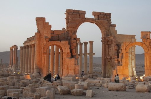 Die antike Oasenstadt Palmyra. Terroristen des Islamischen Staates sprengten die Jahrtausende alten Ruinen Foto: dpa