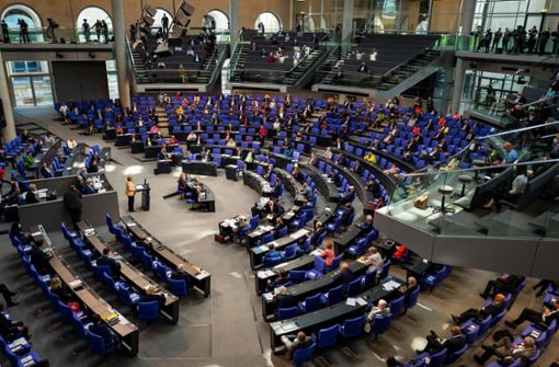Aktuell sitzen 735 Abgeordnete im Bundestag. Foto: AFP/John MacDougall