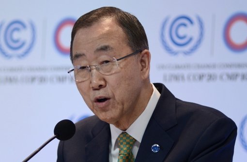 UN-Generalsekretär Ban Ki Moon Foto: dpa