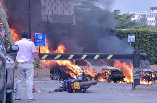 Die islamistische Al-Shabaab-Miliz reklamierte den Anschlag in Nairobi für sich. Foto: AFP